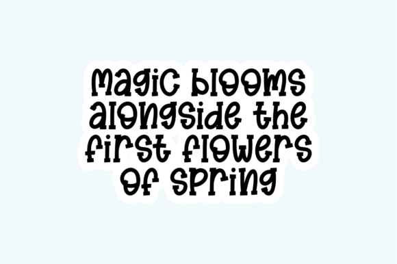 Magic Spring Font preview 4
