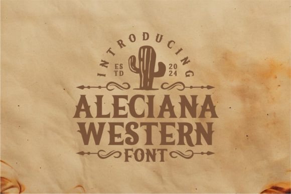 Aleciana Western Font preview 2