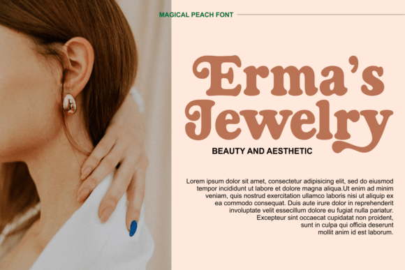 Magical Peach Font preview 4