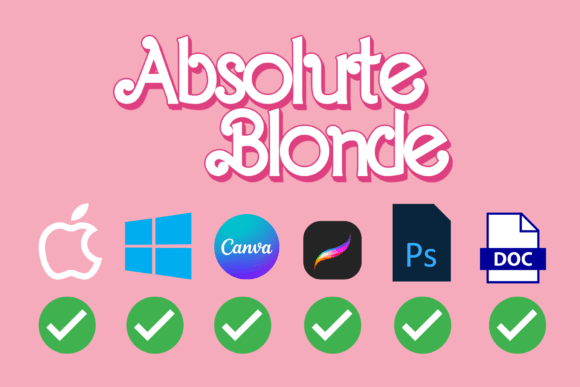 Absolute Blonde Font preview 4