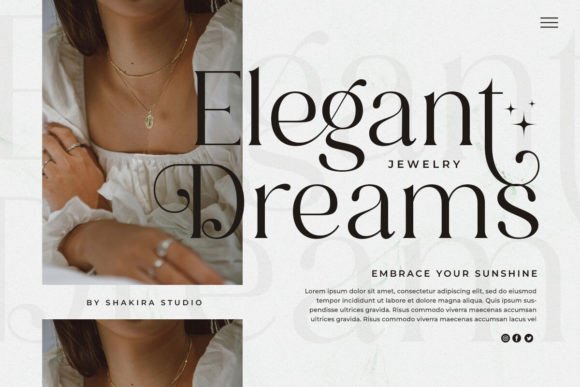 Magnolia Glamour Font preview 3