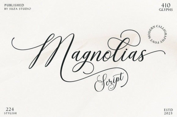 Magnolias Script Font