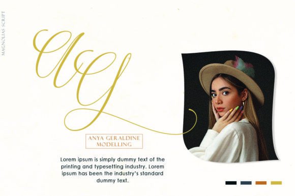 Magnolias Script Font preview 3