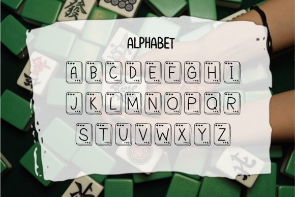 Mahjong Font preview 3