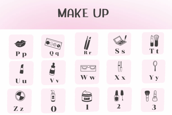 Make Up Font preview 3