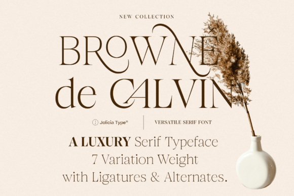 Browne De Calvin Font