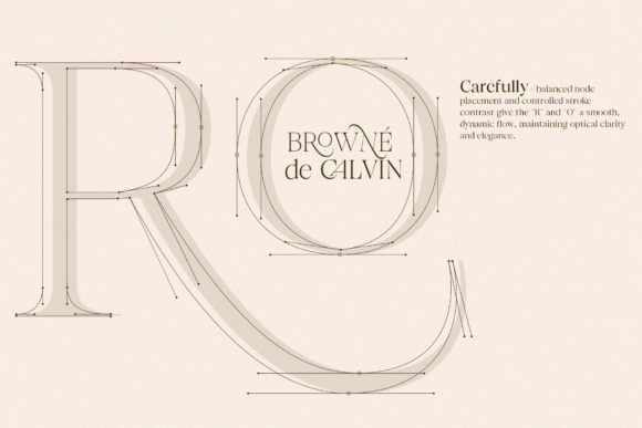 Browne De Calvin Font preview 2