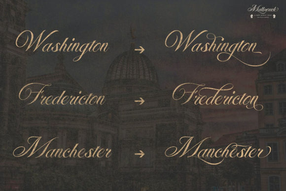Malbrouck Font preview 3