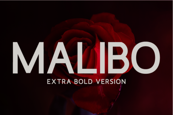 Malibo Extra Bold Font preview 3