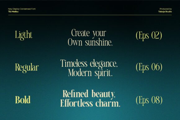 Malibu Font preview 3