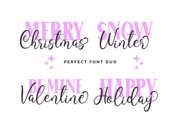 Malibu Holiday Duo Font preview 4