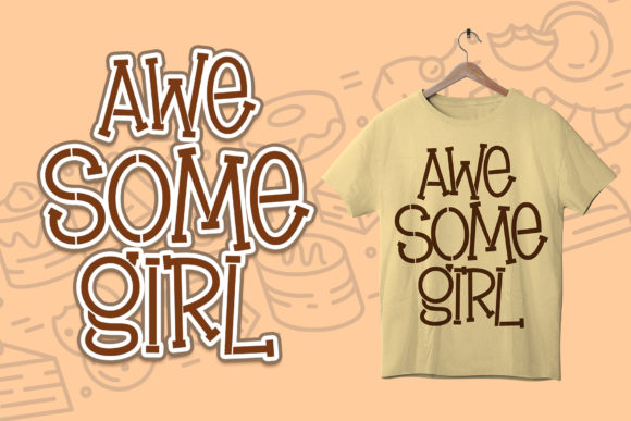 Brownie Stencil Font preview 2