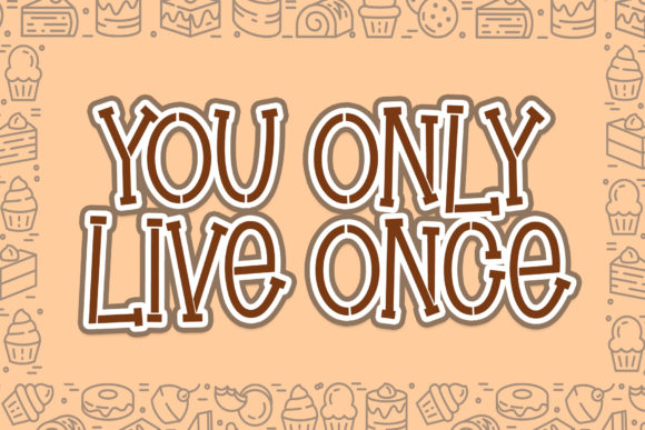 Brownie Stencil Font preview 4