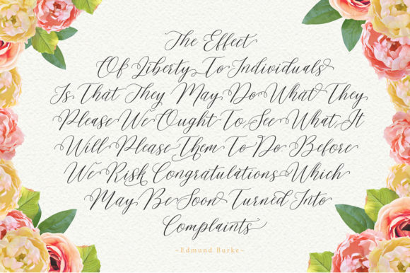 Malibu Script Font preview 4