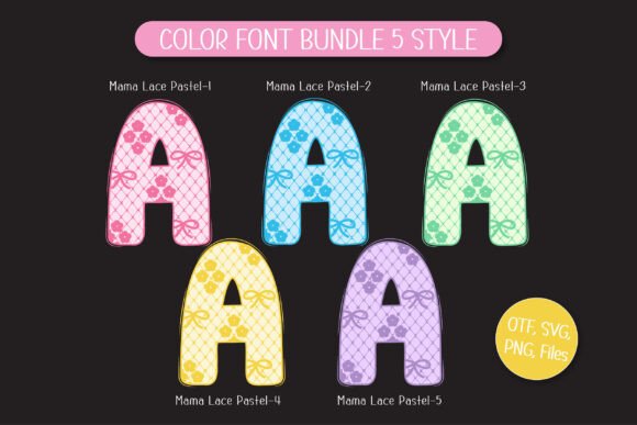Mama Lace Pastel Font preview 2