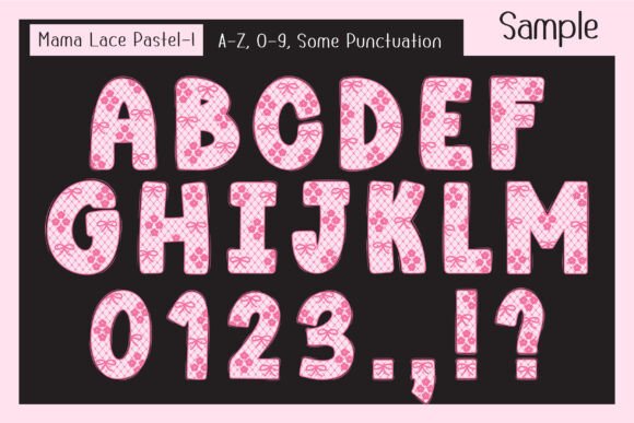 Mama Lace Pastel Font preview 3