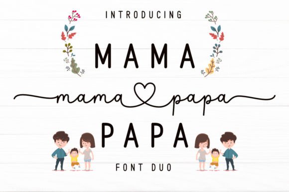 Mama Papa Duo Font