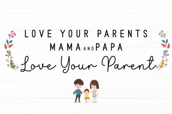 Mama Papa Duo Font preview 2