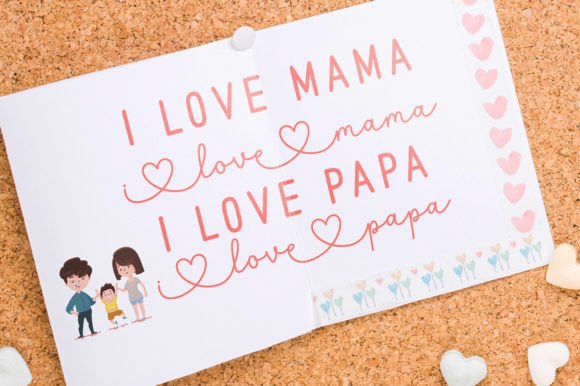 Mama Papa Duo Font preview 3