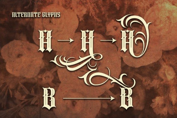 Bruised Font preview 3