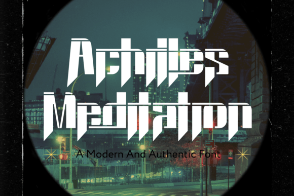 Achilles Meditation Font