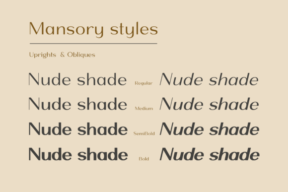 Mansory Font preview 3