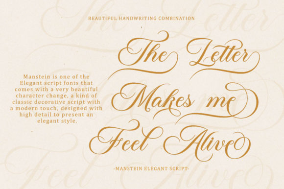 Manstein Font preview 3