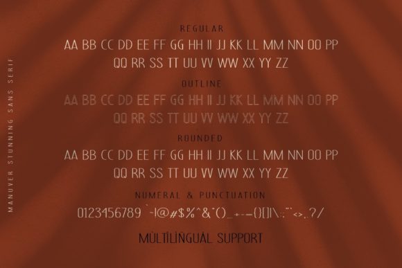 Manuver Font preview 2