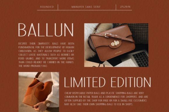 Manuver Font preview 3
