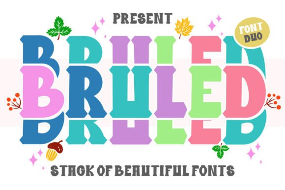 Bruled Stacked Duo Font