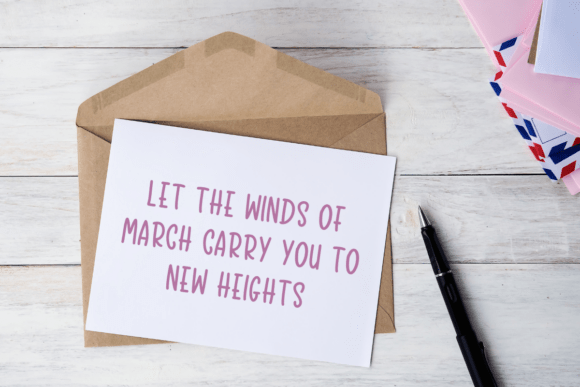 March Dream Font preview 4