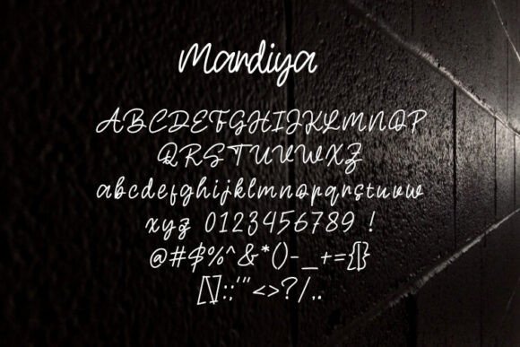 Mardiya Font preview 2