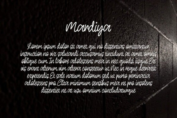 Mardiya Font preview 3