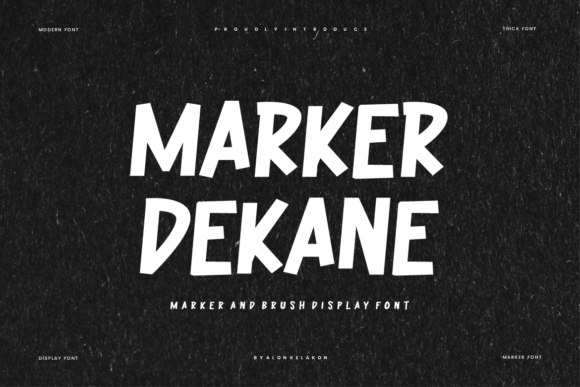 Marker Dekane Font