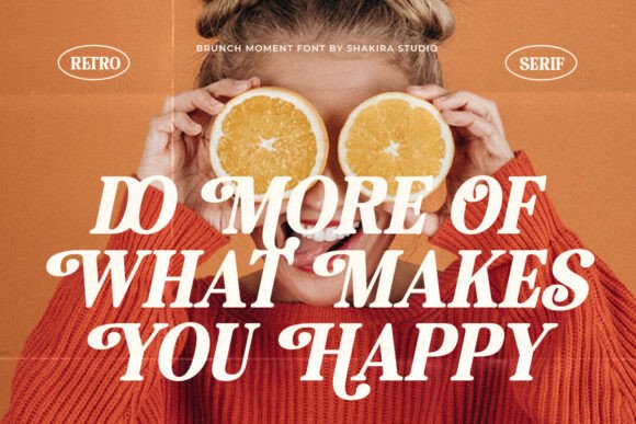 Brunch Moment Font preview 3