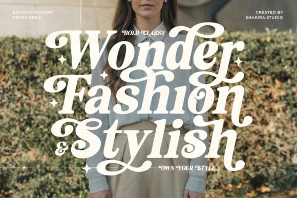Brunch Moment Font preview 4