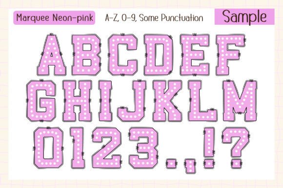 Marquee Pastel Neon Font preview 3