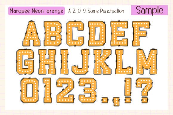 Marquee Pastel Neon Font preview 4