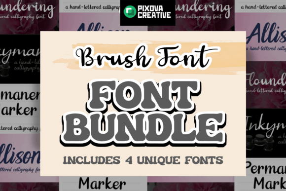 Brush Bundle Pack Font preview 3