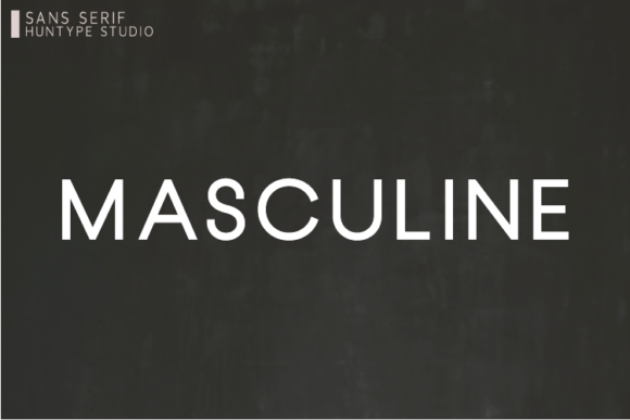 Masculine Font preview 2