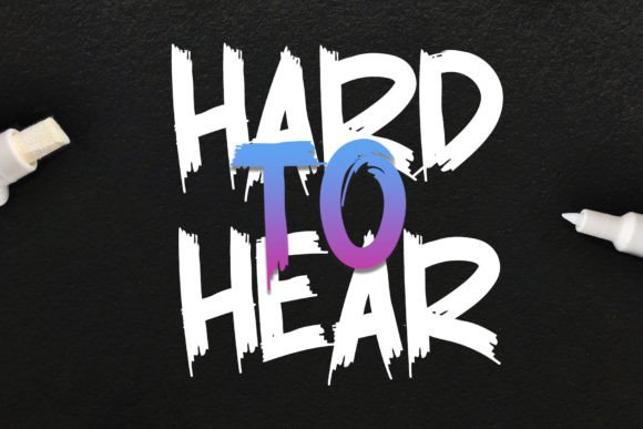 Brush Point Font preview 2