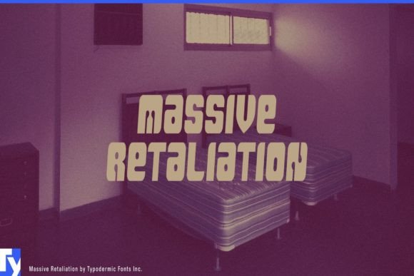 Massive Retaliation Font preview 2