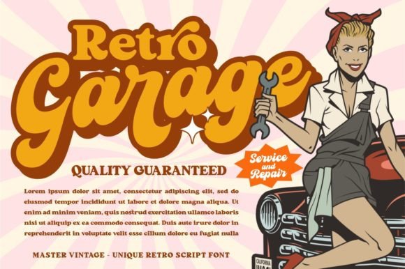 Master Vintage Font preview 4