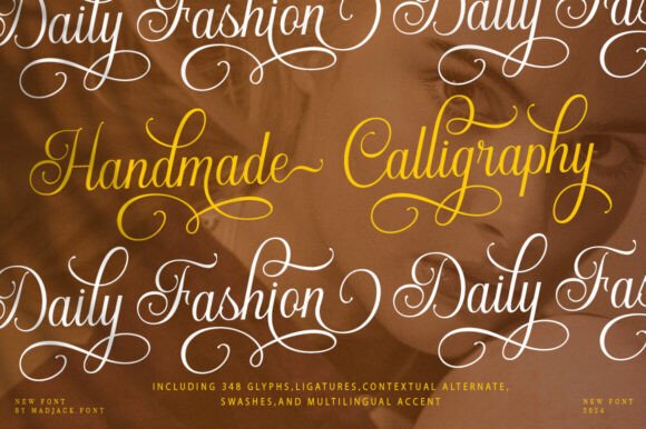 Masterline Calligraphy Font preview 4