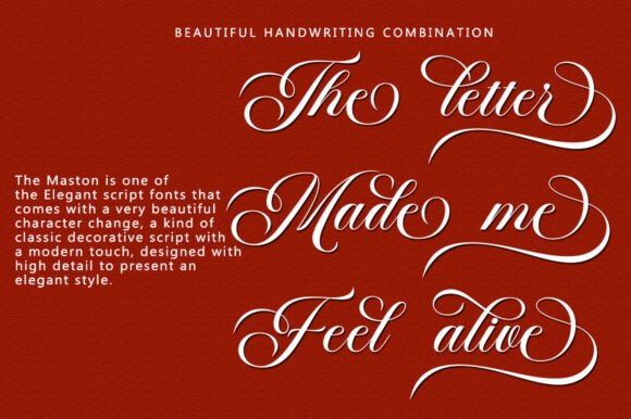Maston Font preview 3