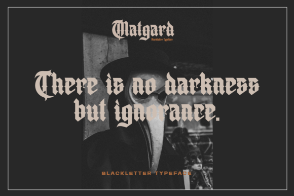 Matgard Font preview 2