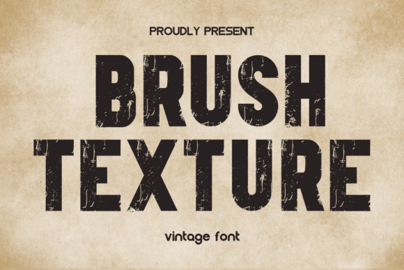Brush Texture Font