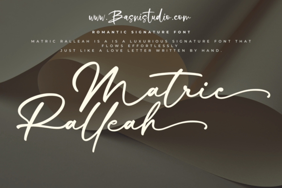 Matric Ralleah Font