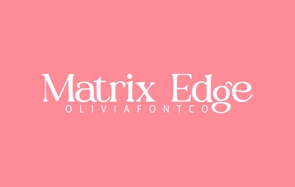 Matrix Edge Font preview 2