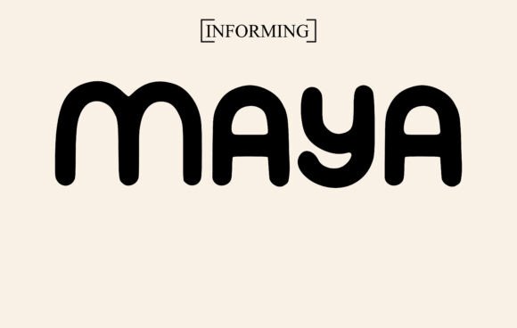 Maya Font preview 2